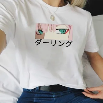 

Fashionshow-JF Japanese Anime Eye Graphic Tee Women T-shirt 100% Cotton Kawaii Cute Harajuku Hipster Ladies Top