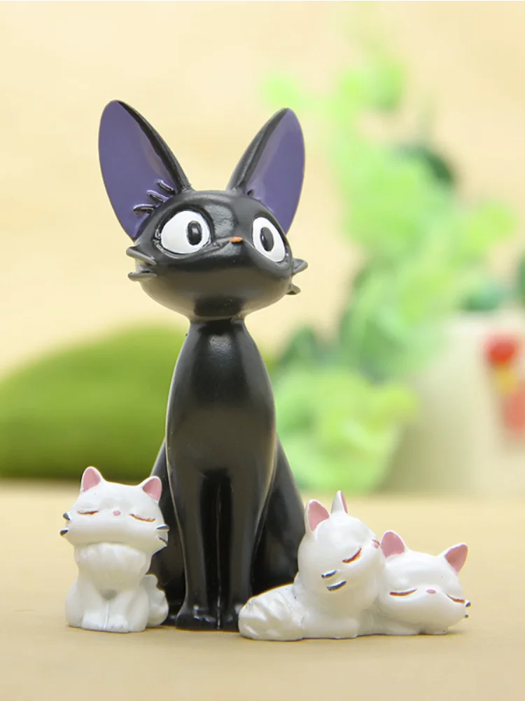 Estúdio Ghibli Preto Gato Jiji Ornamento Anime Kikis Serviço De Entrega  Kawaii Gato Quarto Decoração Acessórios Bonito Preto Gatos Presentes -  Estatuetas E Miniaturas - AliExpress