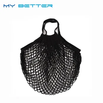 

1PC Environmental Protection Reusable Fruit Shopping Bag String Grocery Shopper Cotton Tote Mesh Woven Net Bag