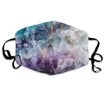 

Mouth Mask Marble Texture Mineral Rock Print Masks - Breathable Adjustable Windproof Mouth-Muffle, Camping Running for Women and