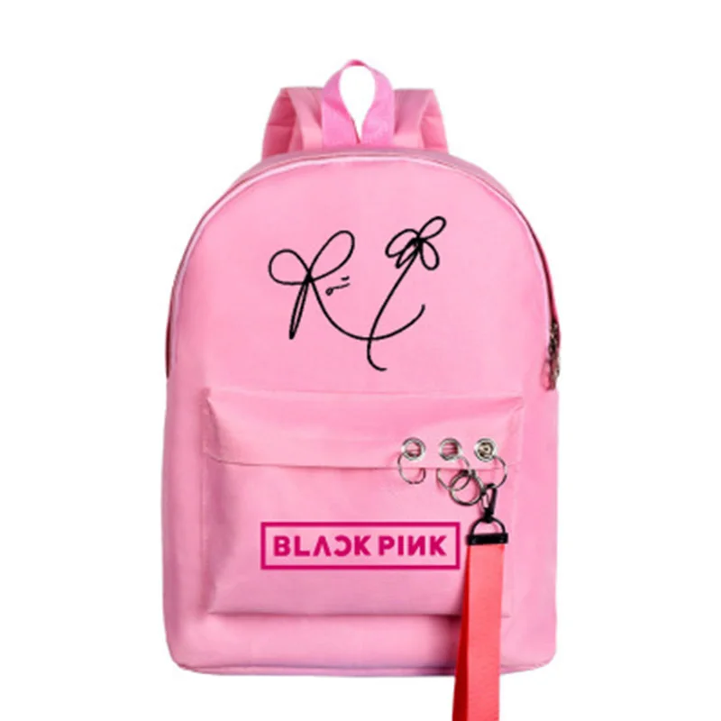 Kpop BlackPink альбом Kill This Love Pink BlackPink JISOO LISA ROSE JENNIE BOOMBAYAH свисток Подпись школьная сумка - Цвет: Rose