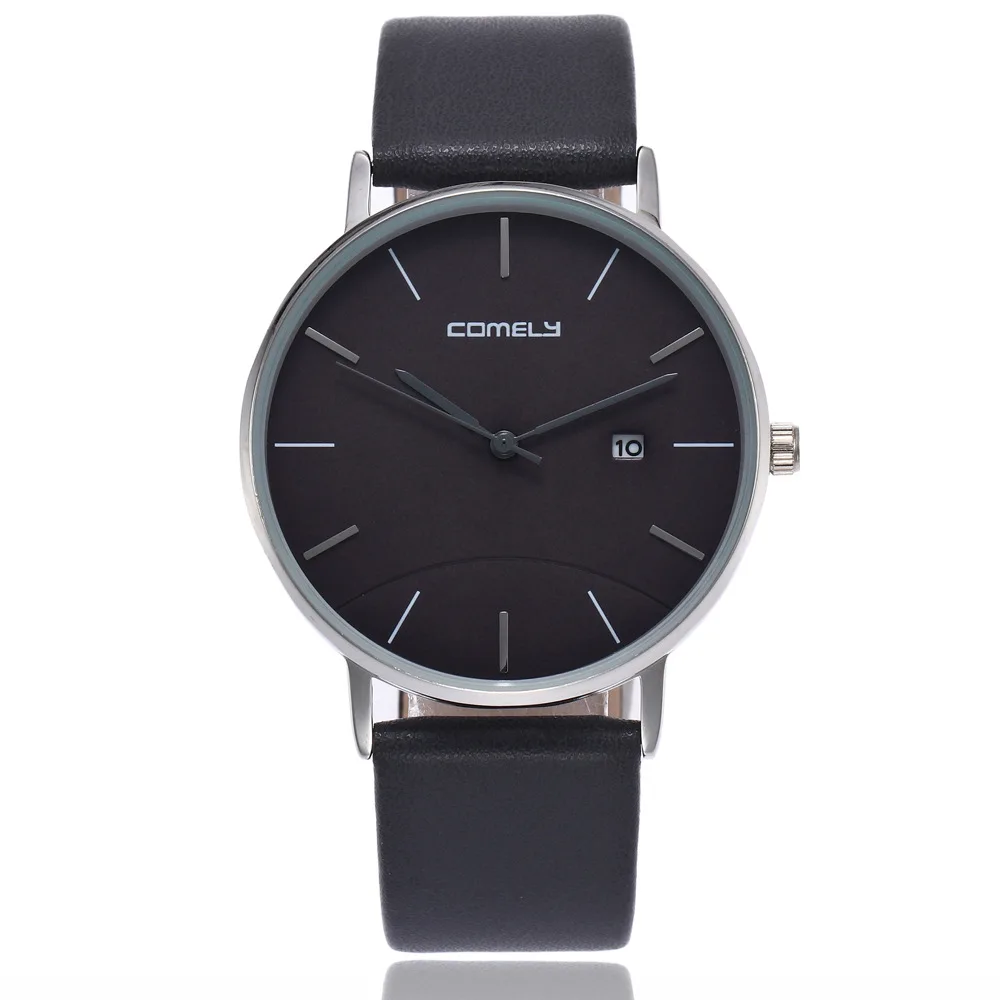 

Leather Belt Watch Men's Japanese-Style Movement Simple Measuring Calendar Quartz Watch Women's