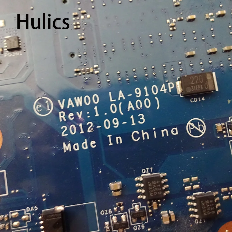 Hulics VAW00 LA-9104P для DELL Inspiron 15 3521 5521 Материнская плата ноутбука CN-00FTK8 SR0XF I3-3227CPU