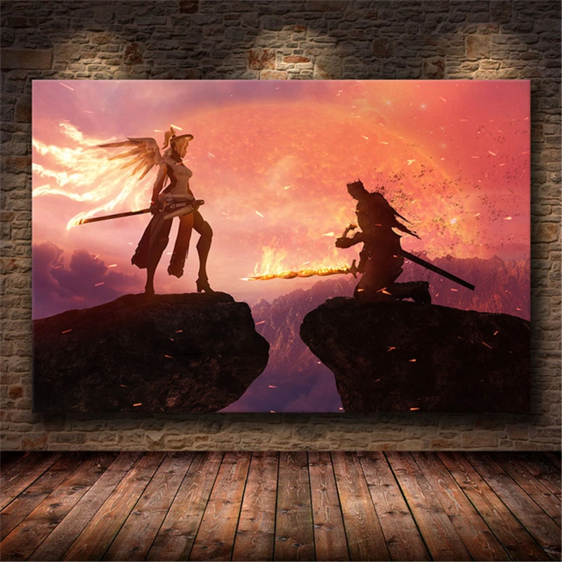 装飾用のダークソウル3のゲームポスター,hdキャンバスに絵画