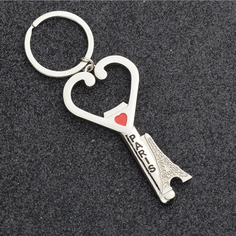  High quality bottle opener for kitchen tools; Eiffel Tower alloy beer bottle opener; key chain jewe - 4000553535090