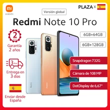 En Stock mundial versión Xiaomi Redmi Note 10 pro Smartphone 108MP Cámara 6,67