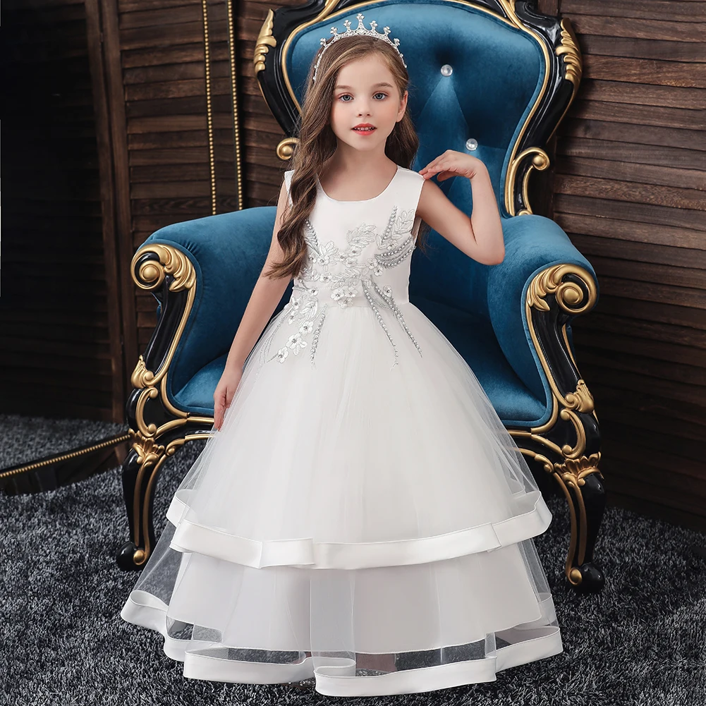 

Vgiee Little Girls Chirstima Dress Weeding and Party Outfits Kid Baby Children Clothes for 4 To 9 Years Girl Dresses CC814