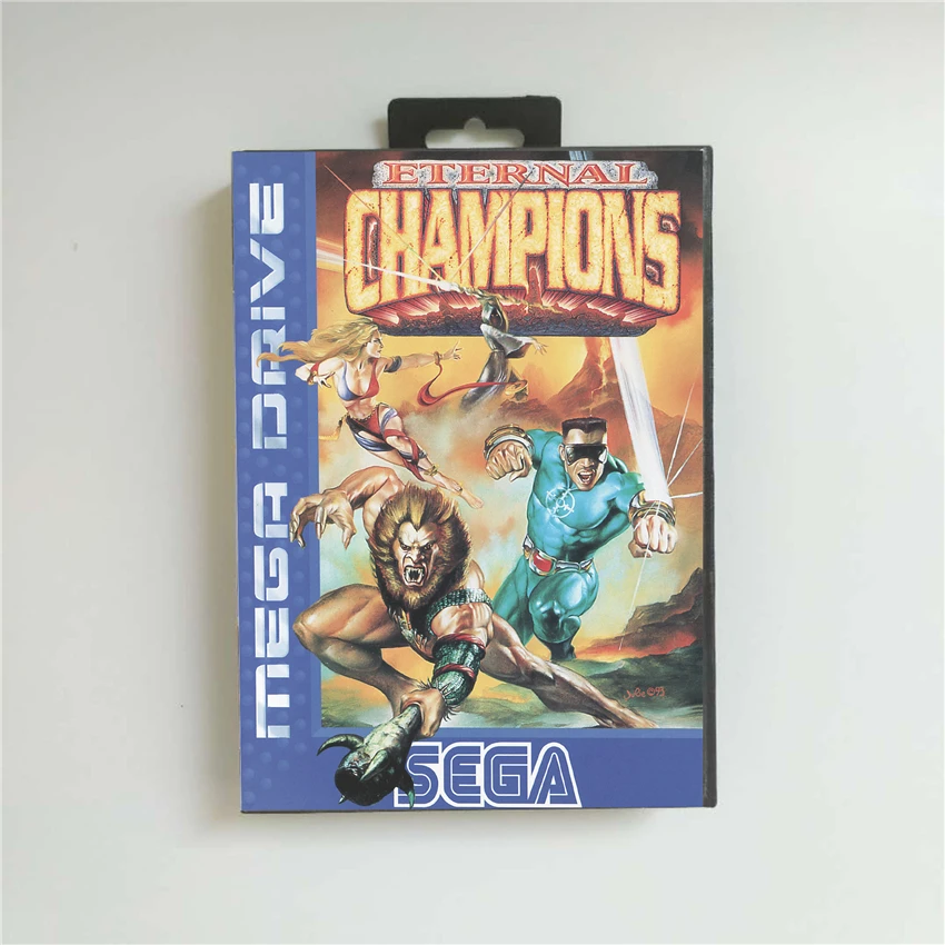 

Eternal Champions - EUR Cover With Retail Box 16 Bit MD Game Card for Sega Megadrive Genesis Video Game Console
