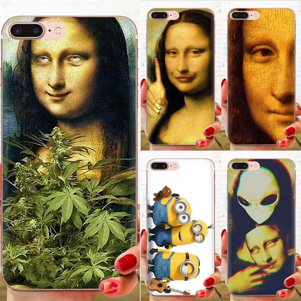TPU Skin Painting For Samsung Galaxy Note 5 8 9 S3 S4 S5 S6 S7 S8 S9 S10 5G mini Edge Plus Lite Mona Lisa | Мобильные телефоны и