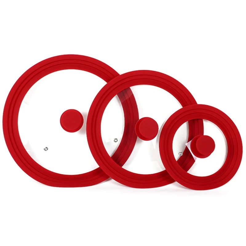 Universal Lid For Pots,pans And Skillets Tempered Glass Covers With