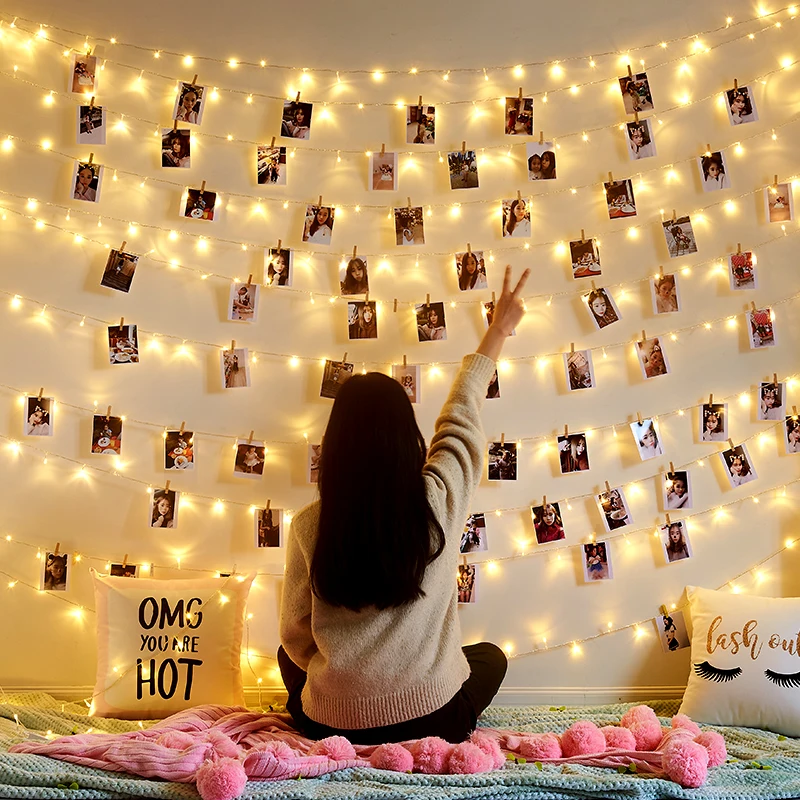 Romantic Led String Lights Indoor Outdoor Waterproof Fairy String Light Photo Display Twinkle Light For Party Weeding Decoration