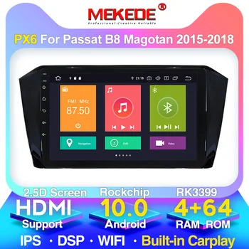 

New system!PX6 8cores 4+64GB android 10 car radio player for VW Passat b8 Magotan 2015-2018 Built-in carplay WiFi 4G LTE navi
