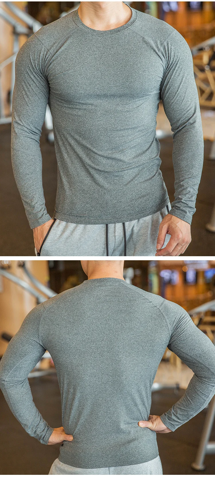 Compression Long Sleeve Men's Workout T Shirt - Men's Fitness Apparel,  Men's Sports & Fitness T Shirts, Vivinch