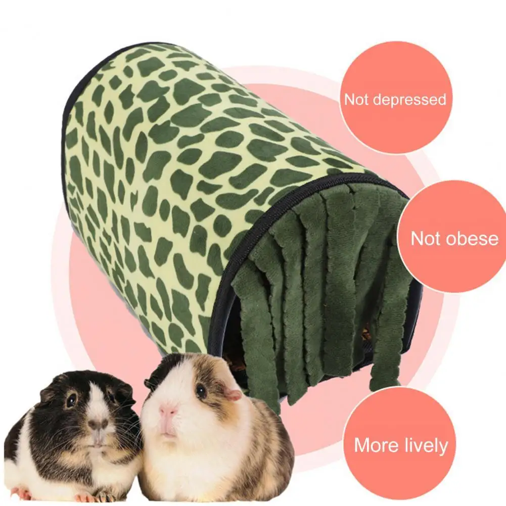 Soft 1 Set Cozy Rabbit Hamster Tunnel Bed Warm Rabbit Tunnel Bed with Mat for IndoorCages
