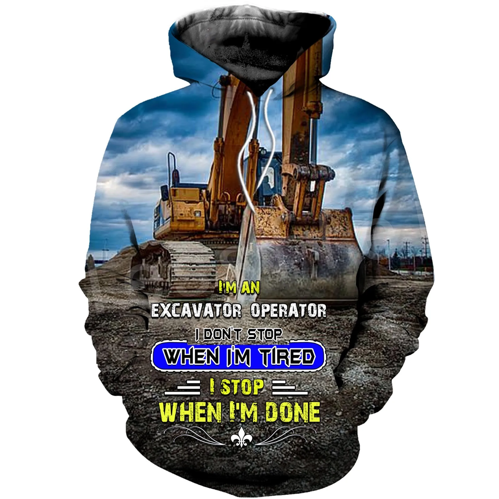 

Tessffel Excavator Heavy Equipment Operator Worker Driver Tracksuit 3DPrint Casual Drop shipping Sweatshirt Hoodies Men/Women 11