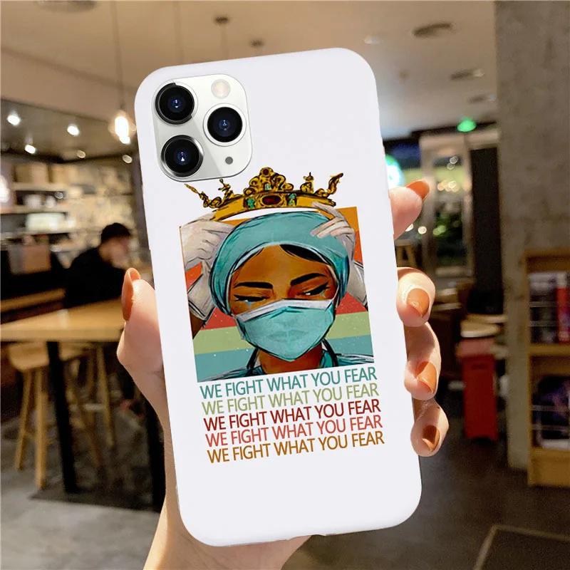 Nurse Queen Doctor King Phone Case for IPhone 11 Pro XS Max XR X 8 7 6 6S Plus SE 2020 Soft Silcone Cover Coque