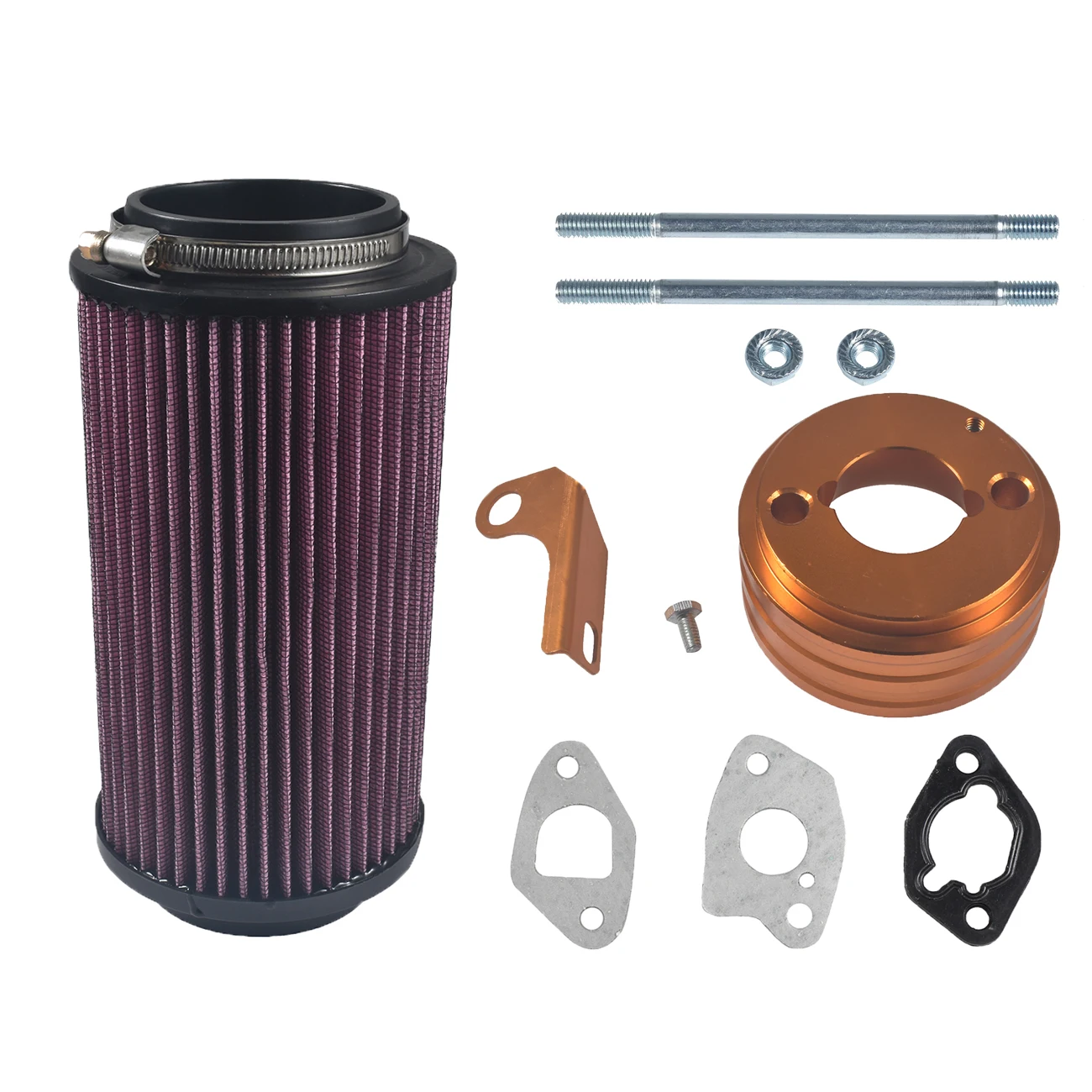62mm Air Filter 7080595 CNC Adapter 212cc Go Kart golden | Автомобили и - Цена: 