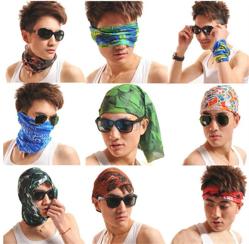 New Fashion Headband Scarf Magic Ring Neck Dragon Bandana Variety Turban Hood Multi Function Seamless Tubular Motorcycle