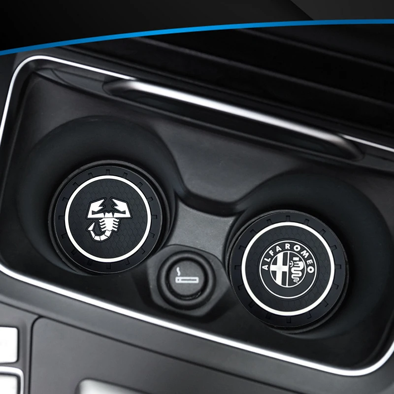 Автомобильный Противоскользящий коврик для подстаканника Jaguar XF XJ F-Type E-Type F-Pace E-Pace