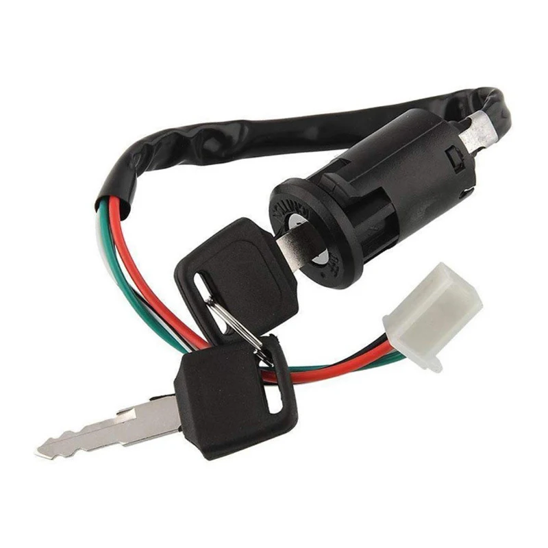 Universal Motorcycle Ignition Switch Key ATV For Honda For Yamaha Kawasaki Universal fit, easy to install