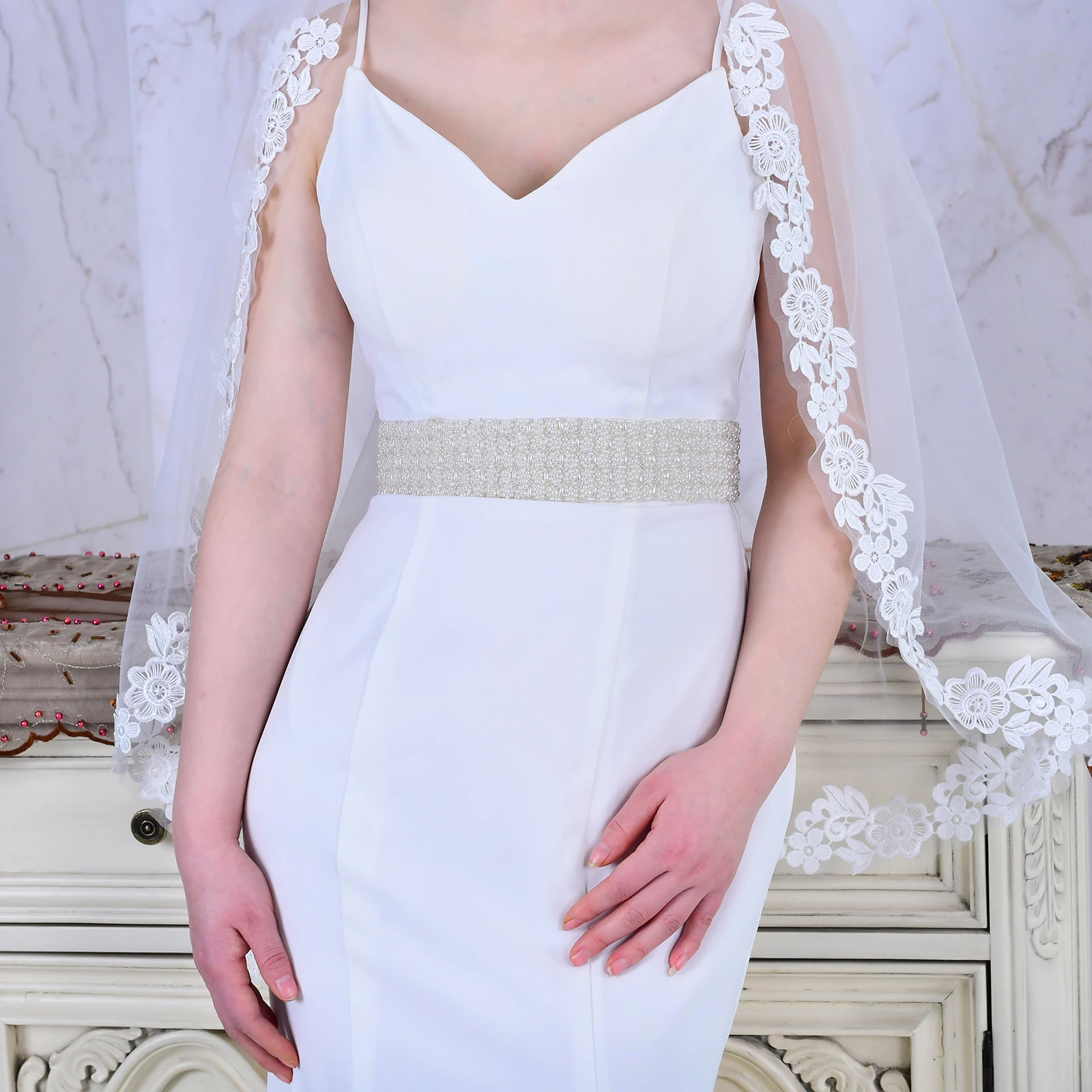 Cinturón de cuentas de para novia, cinturón de vestido de marfil, faja ancha de perlas, cinturones de boda de lujo, para vestido de accessories belts sash beltbeaded belt -