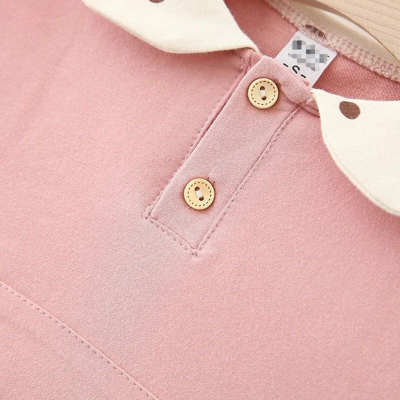 Roupas do Bebê Primavera Outono Bebê Meninas Sweatshirts Algodão Dot Manga Comprida Hoodies Menina Camiseta Crianças Moletom 10 Agasalhos e moletons