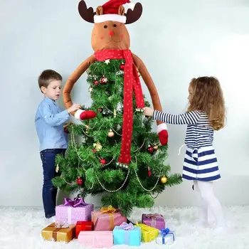 

HUIRAN Christmas Snowman Red Scarf Tree Topper Ornaments Merry Christmas Tree Decorations for Home 2020 Xmas Decor New Year