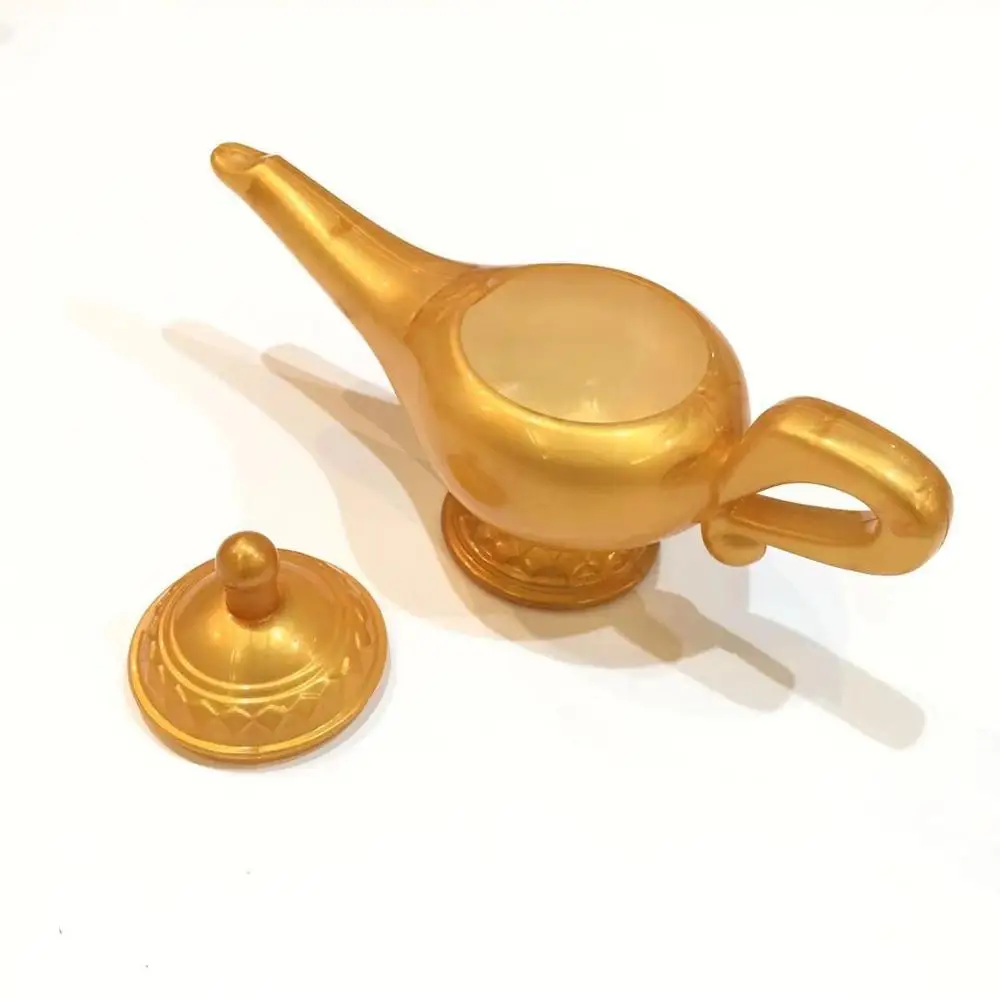 Gold Новинка, украшение для дома на Хэллоуин, Рождество, пластиковая лампа джинна для косплея, украшение из мультфильма, реквизит для дома, вечерние игрушки для декора платья - Цвет: Gold