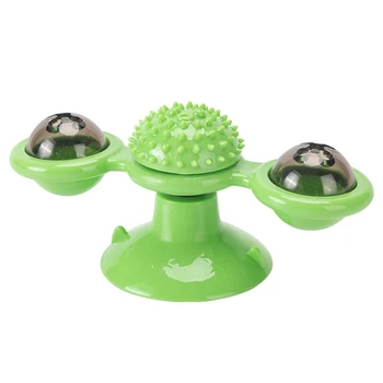 

Pet Toy Rotating Windmill Funny Cat Toy Luminous Turntable Cat Scratching Device