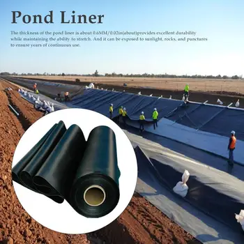 

1.5X3M Black Fish Pond Liner Cloth Home Garden Pool Reinforced HDPE Heavy Landscaping Pool Pond Waterproof Liner Cloth New