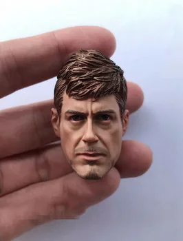 

Final Battle Tony Headplay 1:6 Scale Iron Man Tony Head Sculpt Carving Blond Calm Ver. Fit 12" Male Body