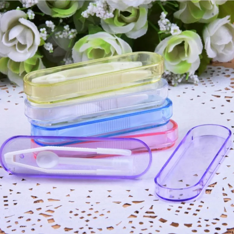 1 набор разноцветных контактных линз пинцет присоска для специальных зажимов