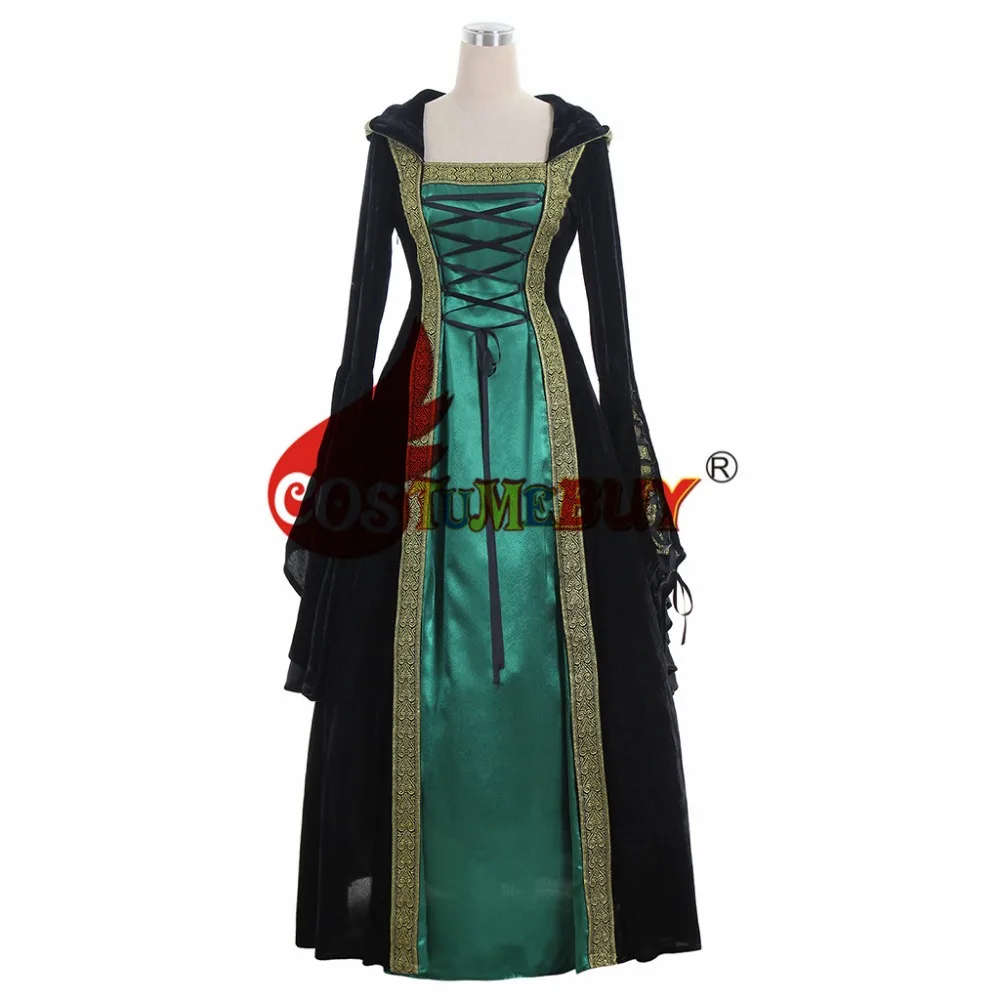 Costumebuy Средневековый Ренессанс Косплей средневековье сценическое готическое Ретро корт Виктории платье женские карнавальные костюмы