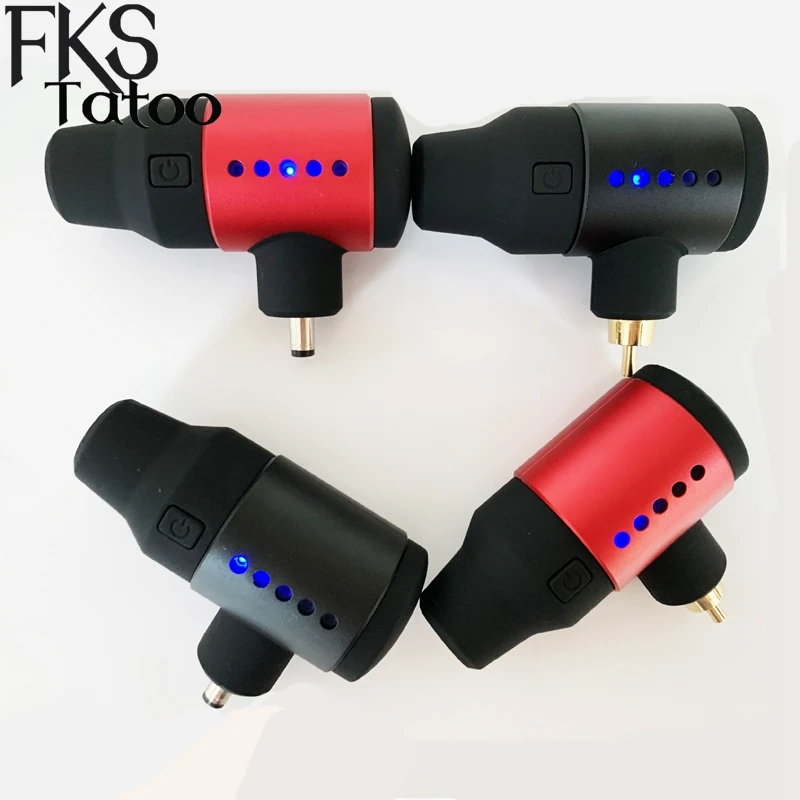 

1pc Wireless Tattoo Power Supply Mini Adjustable Power Bank RCA or DC Connector Tattoo Supplies For Tatoo Pen