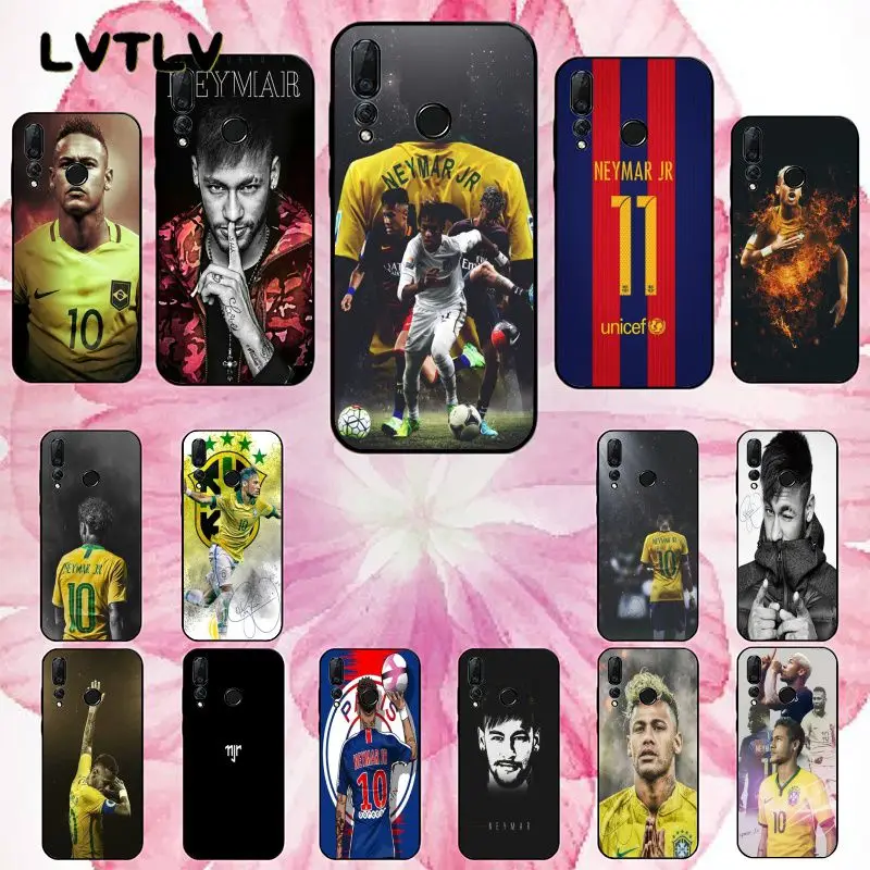 LVTLV Neymar TPU black Phone Case Cover Shell for Huawei P9 10 lite P20 pro P30 Psmart mate 20pro Fundas Capa |