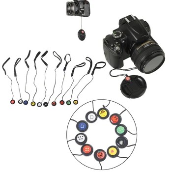 

Cartoon Lens Cover Cap Keeper Holder Cord Rope Universal for Nikon Canon Sony