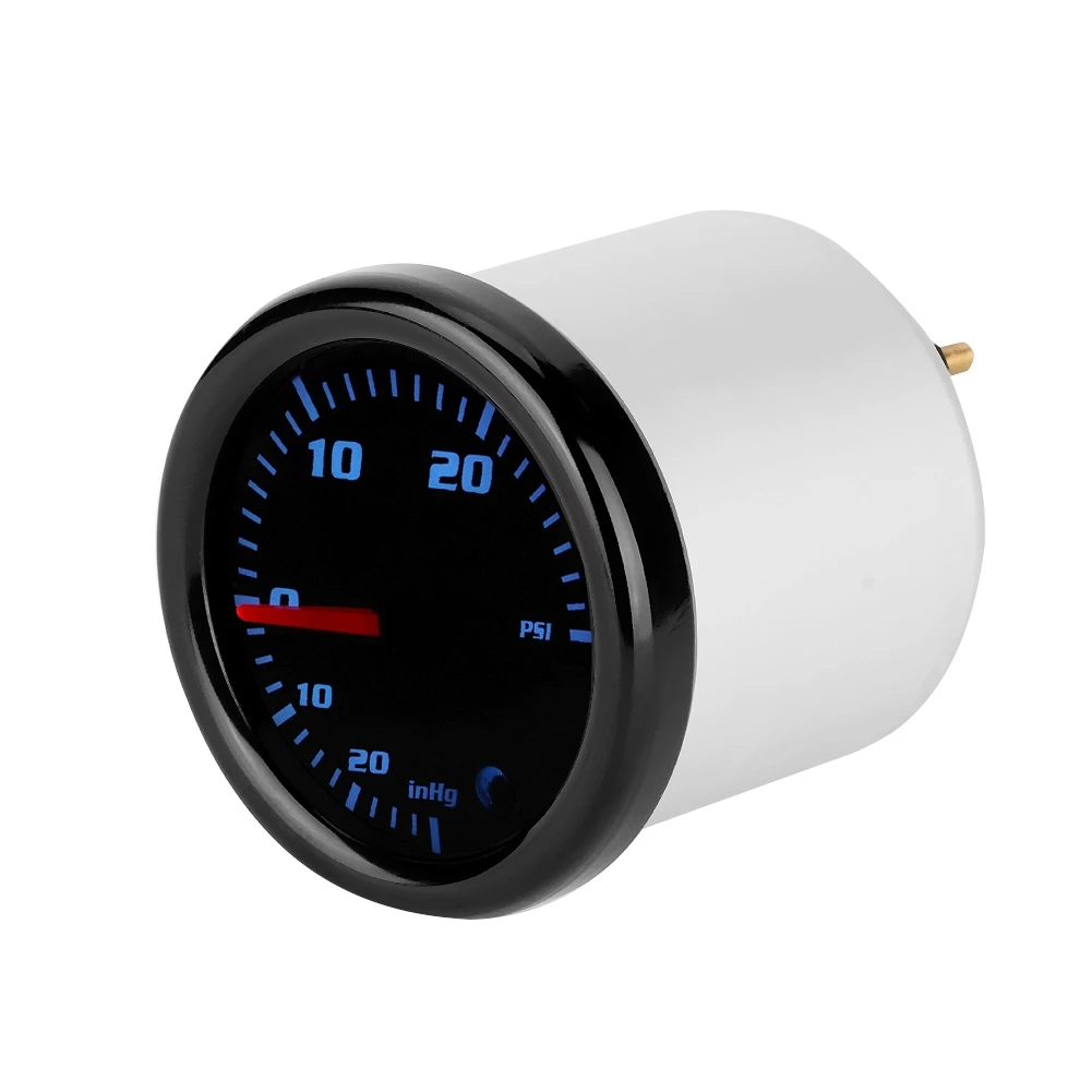 Gauge 12V Universal 7 Color LED Digital Turbo Boost Gauge Meter Car