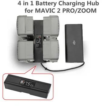 

4In1 Mavic 2 Pro Accessories Smart Drone Battery Charger Battery Charging Hub Digit LED Screen FOR DJI Mavic 2 Pro Zoom