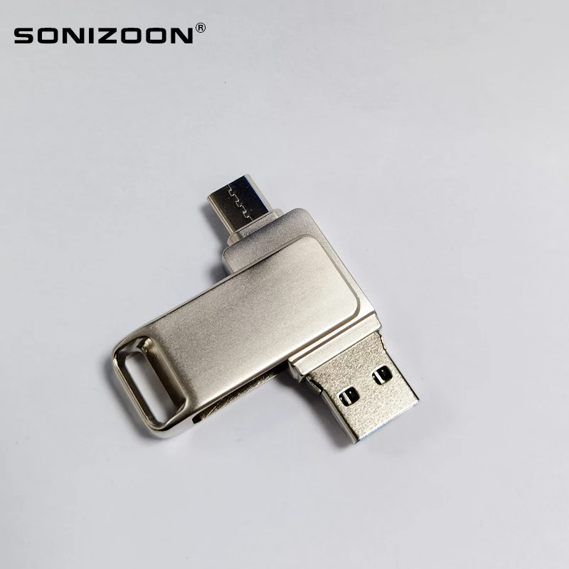 Флеш накопитель SONIZOON TPYEC USB3.1 OTG флеш Type C 8 ГБ 16 32 64 128 256 флешка 3 0 для устройства|USB