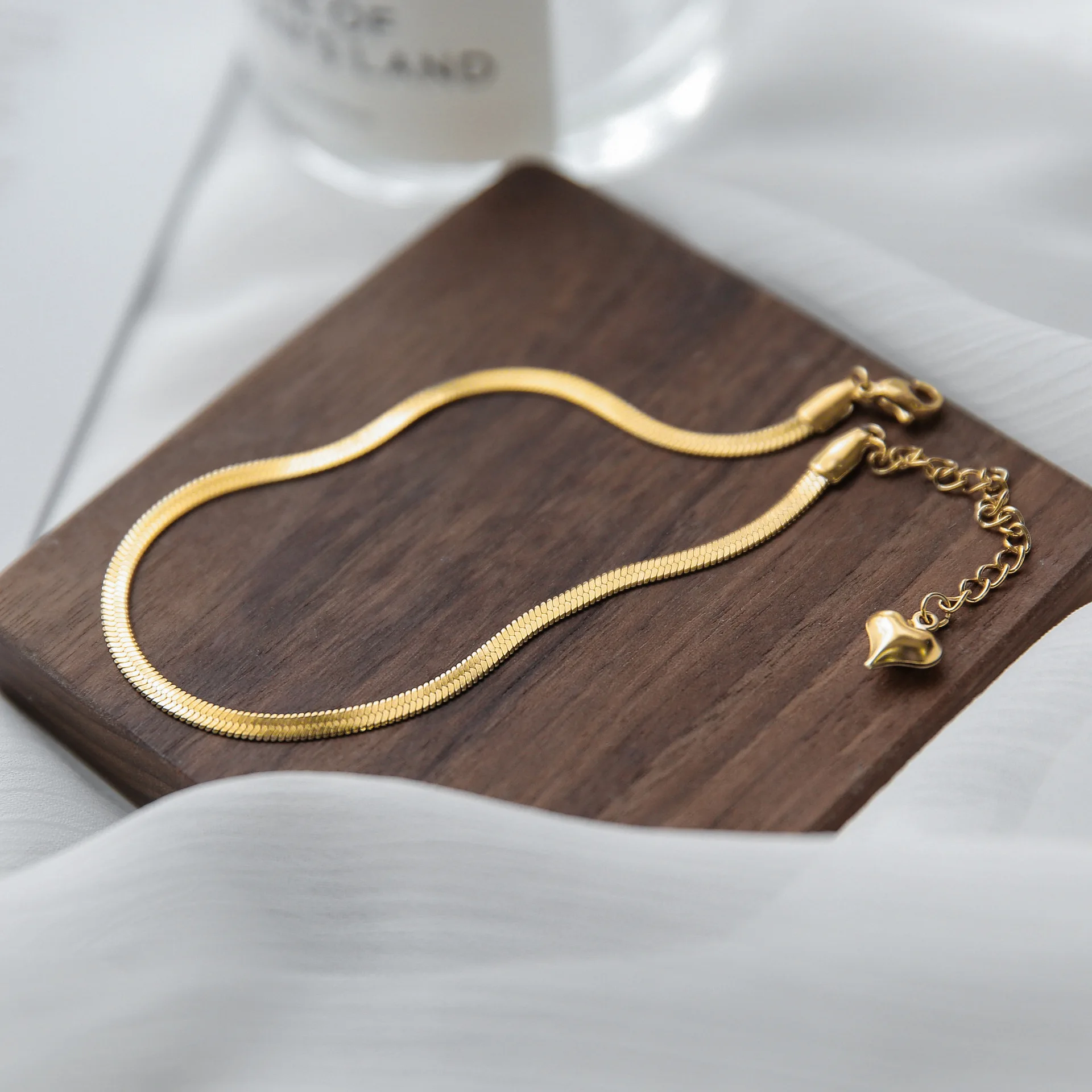 Stainless Steel Snake Chain Anklet for Women Summer Beach Gold Plated Anklets Fashion Jewelry ankle chains