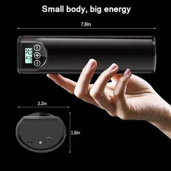 

12v 150PSI Rechargeable Air Pump Tire Inflator Cordless Portable Compressor Digital Car Tyre Pump Inflatable Pump With Battery