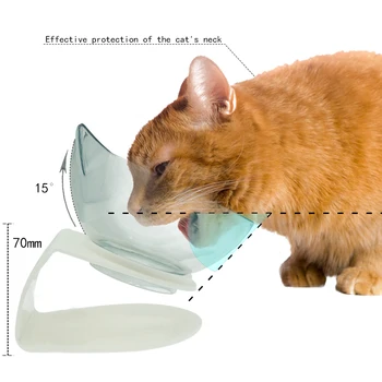 Non-Slip Double Cat Bowl Dog Bowl With Stand Pet Feeding Cat Water Bowl For Cats Food Pet Bowls For Dogs Feeder Product Supplies 2