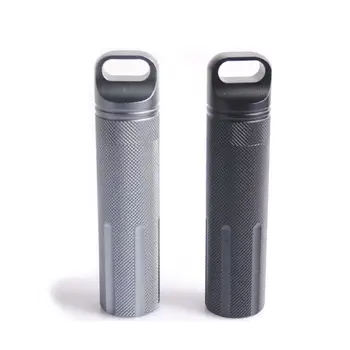 

Super Strong CNC Outdoor Waterproof Emergency First Aid Survival Pill Bottle Camping EDC Tank Box for Cigarettes Matches Outdoor