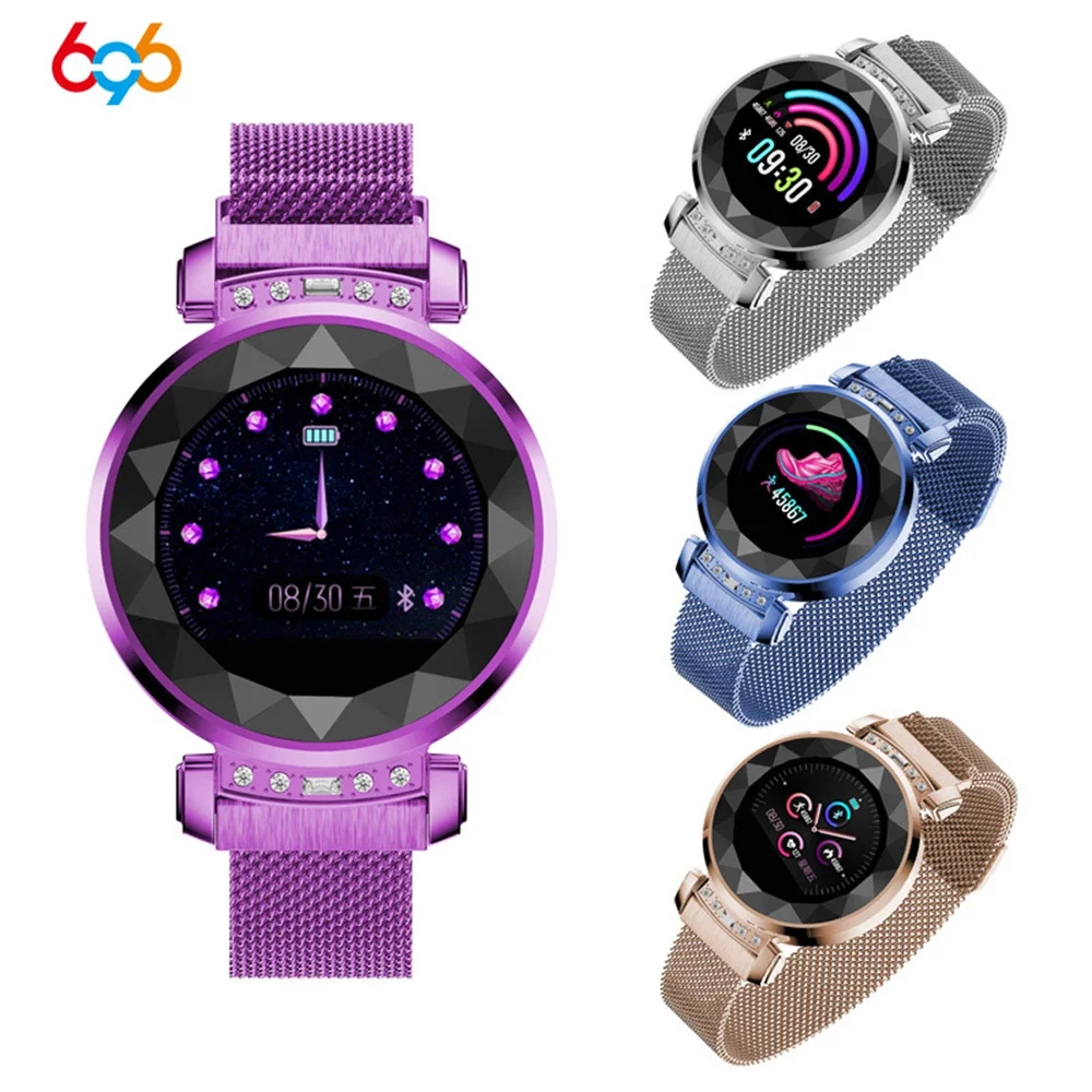 

696 SL08 Smart Bracelet Blood Pressure Heart Rate Monitor Smart Band Fitness Tracker Fashion Women Smartwatch
