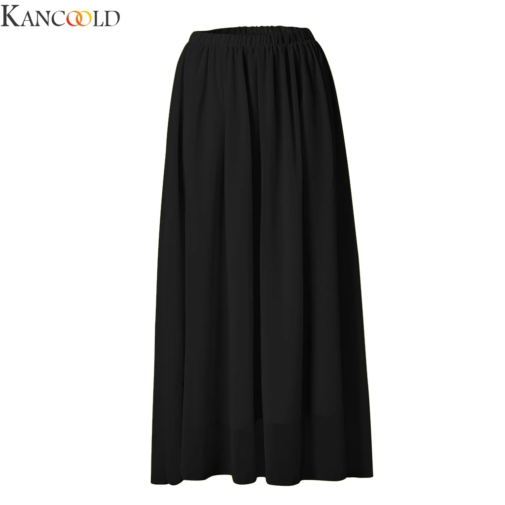 KANCOOLD, женская шифоновая плиссированная юбка, винтажная юбка-пачка с высокой талией, Женская Винтажная летняя стильная юбка Jupe Femme, Новая мода