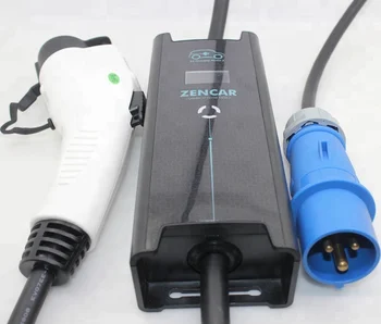 

CEE Schuko ev adapter Level 2 j1772 charger with adjustable 8A 10A 16A 32A