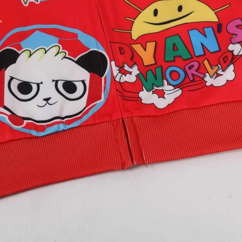 NEW Ryan Toys Review Girls Long Sleeve Tops zipper Tshirt Jacket for Kids T Shirt Clothes Shirt Coat Christmas Outfit