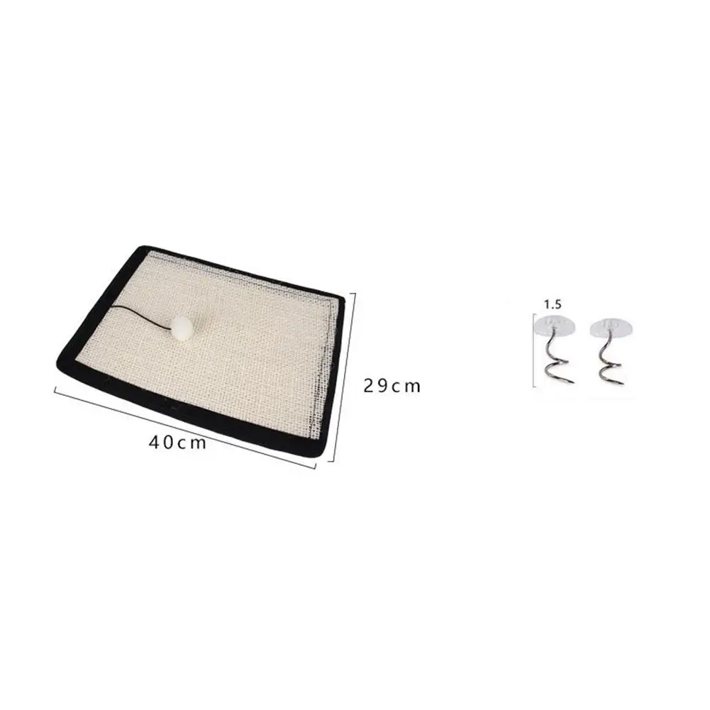 Pet Cat Scratch Guard Mat Sisal Pad Cats Scratching Post Kitten Grinding Claw Scratcher Mat Furniture Sofa Protector Cat Toys