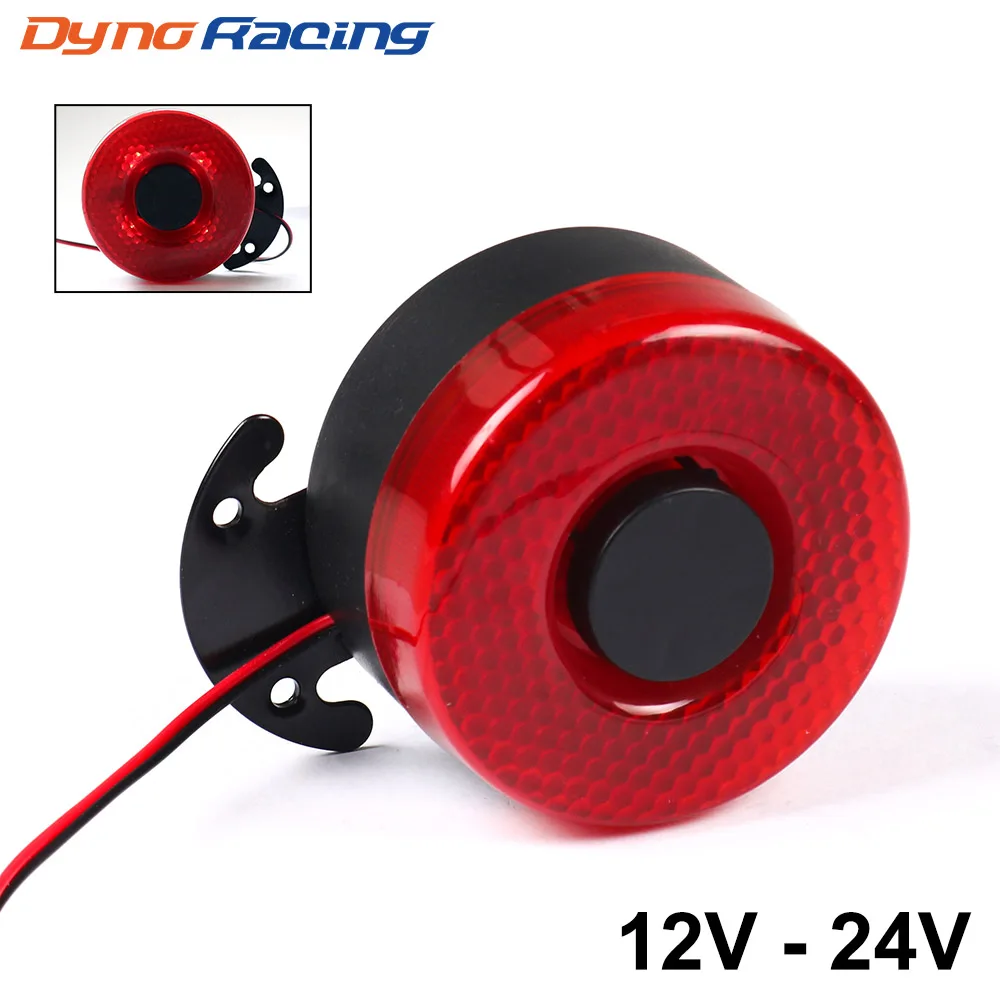 Car Siren Horn DC 12V-24V 105dB Auto Warning Signal Backup Alarms With LED Beep Reverse Air Horn BX102098