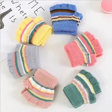 Детские зимние перчатки утепленные бархатные рукавички для маленьких мальчиков и девочек возрастом от 1 года до 4 лет, подарки для детей, яркие теплые зимние перчатки